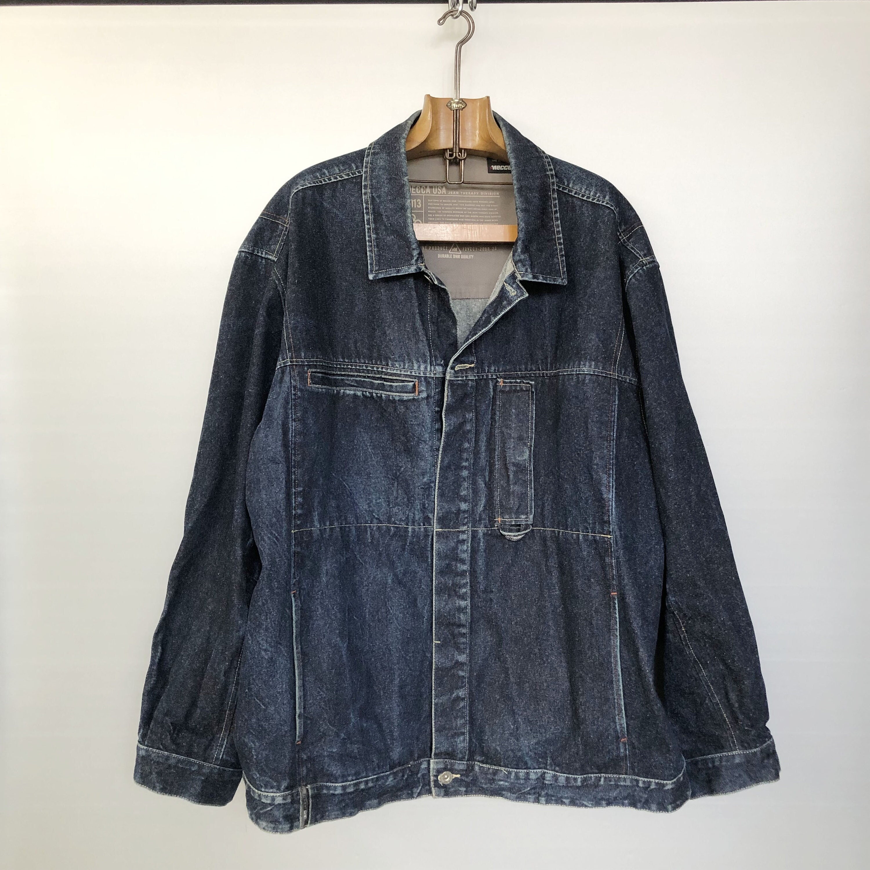 【即完】 Ameri VINTAGE DENIM WORK LONG COAT Ameri（アメリ）の「DENIM WORK LONG COAT（デニムジャケット