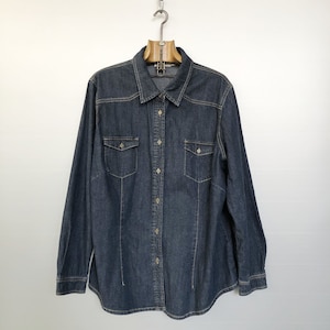 Vintage Denim Women&#39;s Shirt or Overshirt