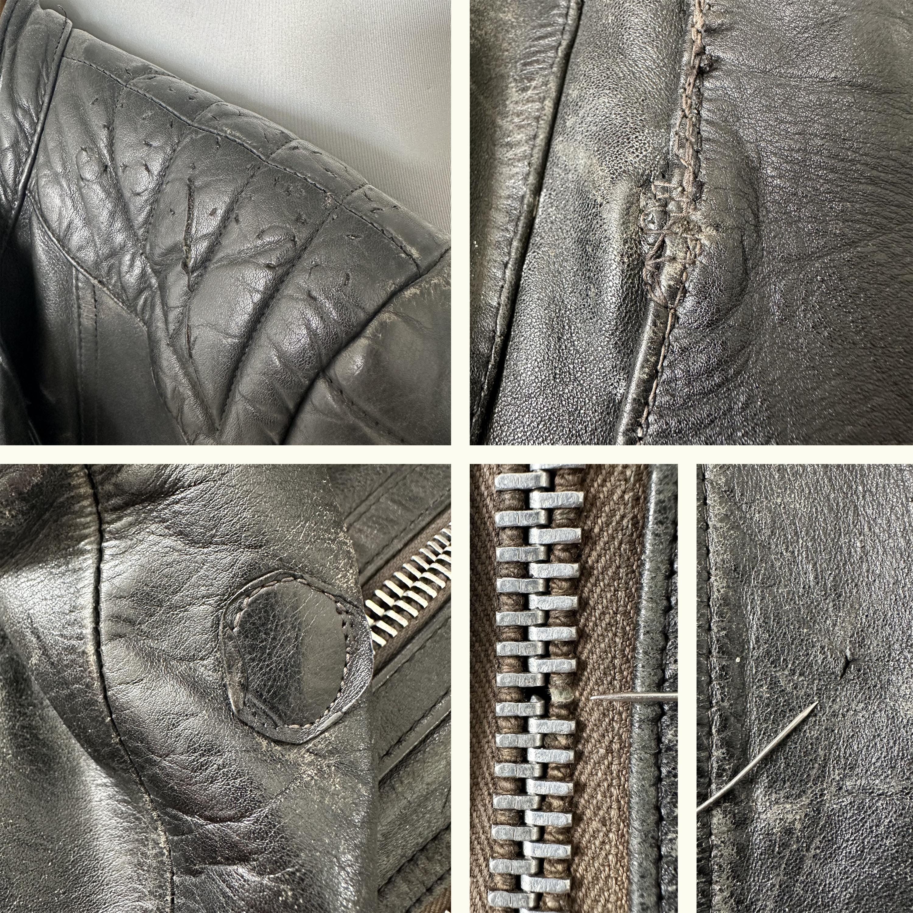 Vintage Wilhelm Krawehl Leather Biker Jacket | Punk Rock, Size 52