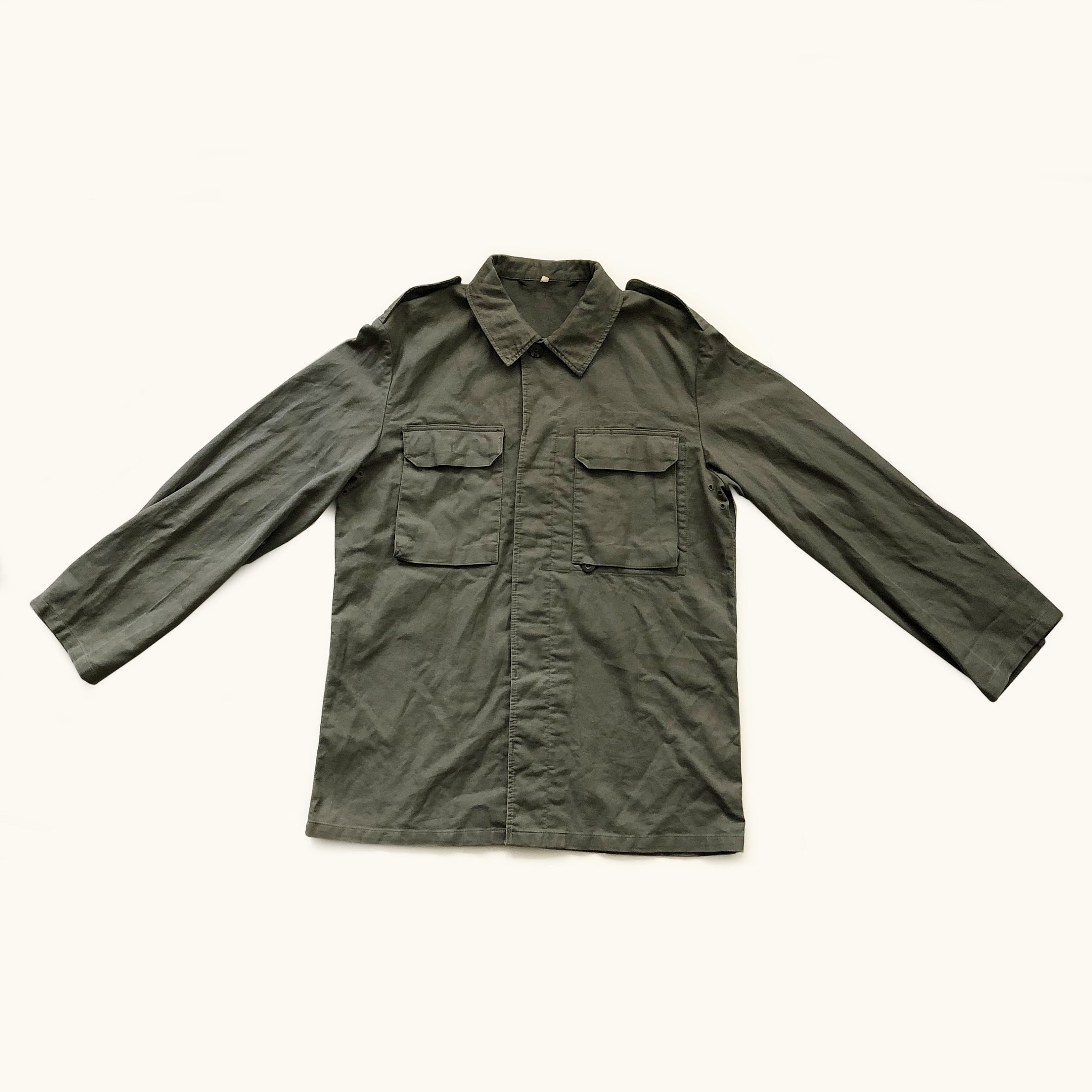 Vintage Khaki Military Jacket - Etsy