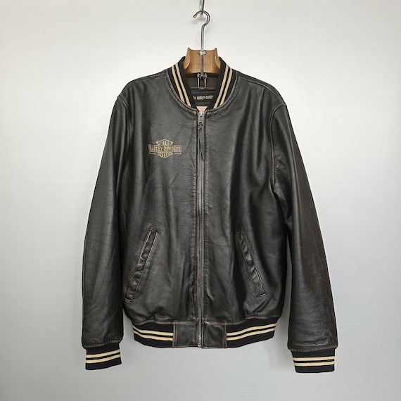 Vintage Harley Davidson Varsity Jacket - Etsy Vintage Harley Davidson Varsity Jacket - Etsy
