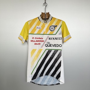 Vintage Yellow Cycling Jersey