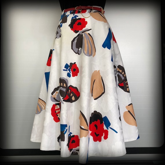 Colourful Skater Skirt Etsy