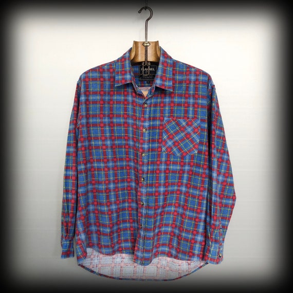 Vintage Flannel Checked Shirt - image 1