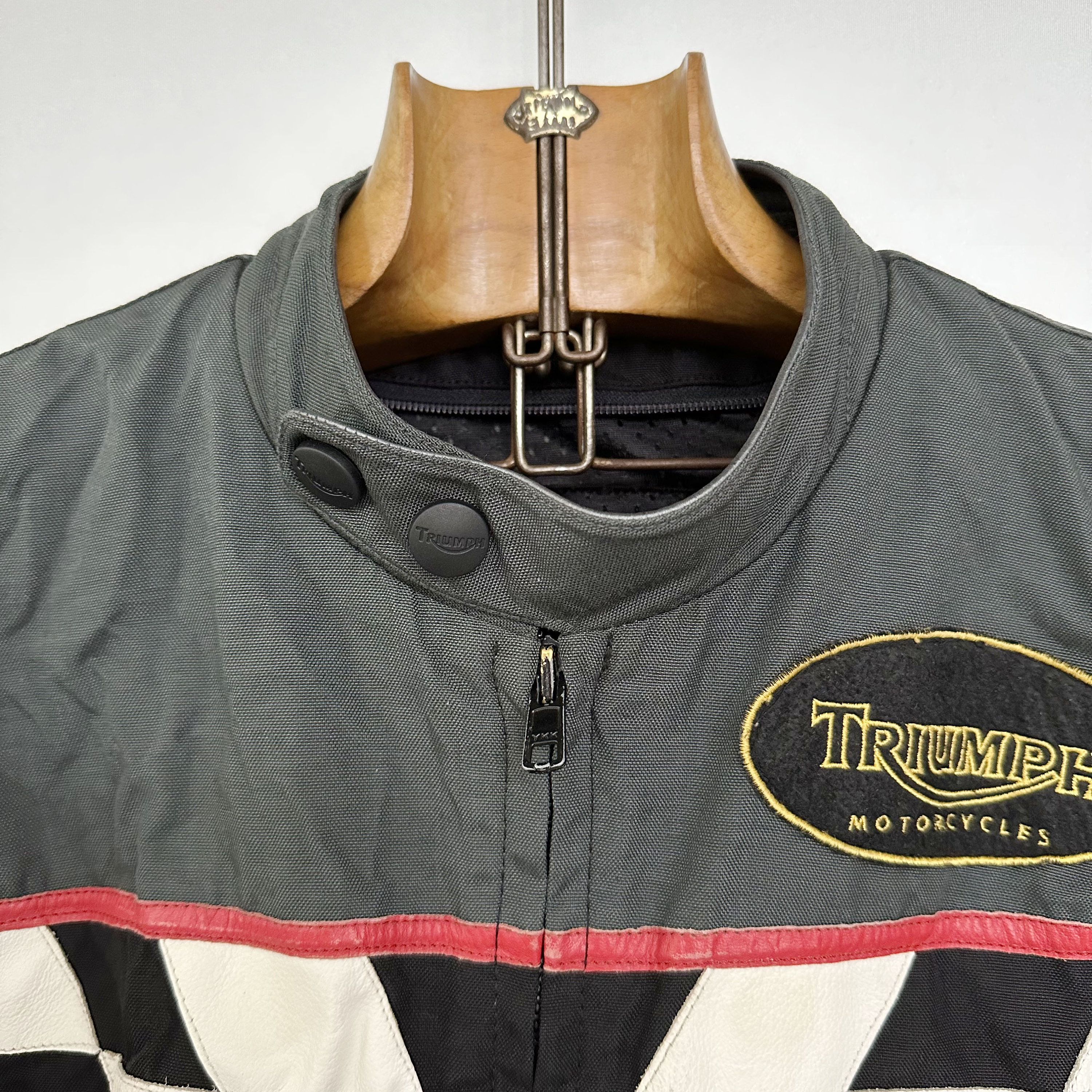 Vintage Triumph Biker Jacket | Triple Connection Racing | Cordura