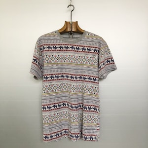 Vintage Printed Gray Tee