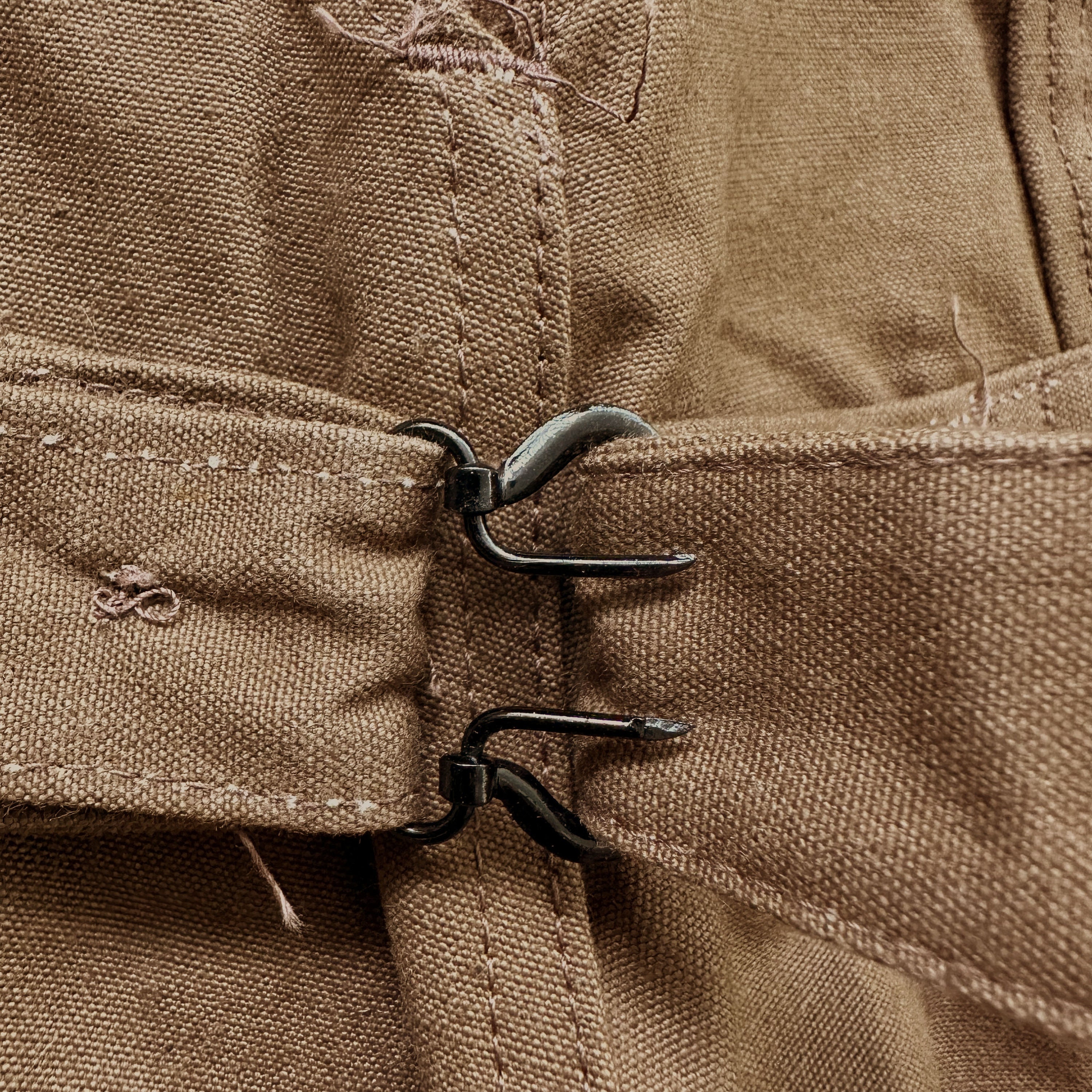 Vintage 50s French Train Worker Pants | Vibrant Brown Heavy