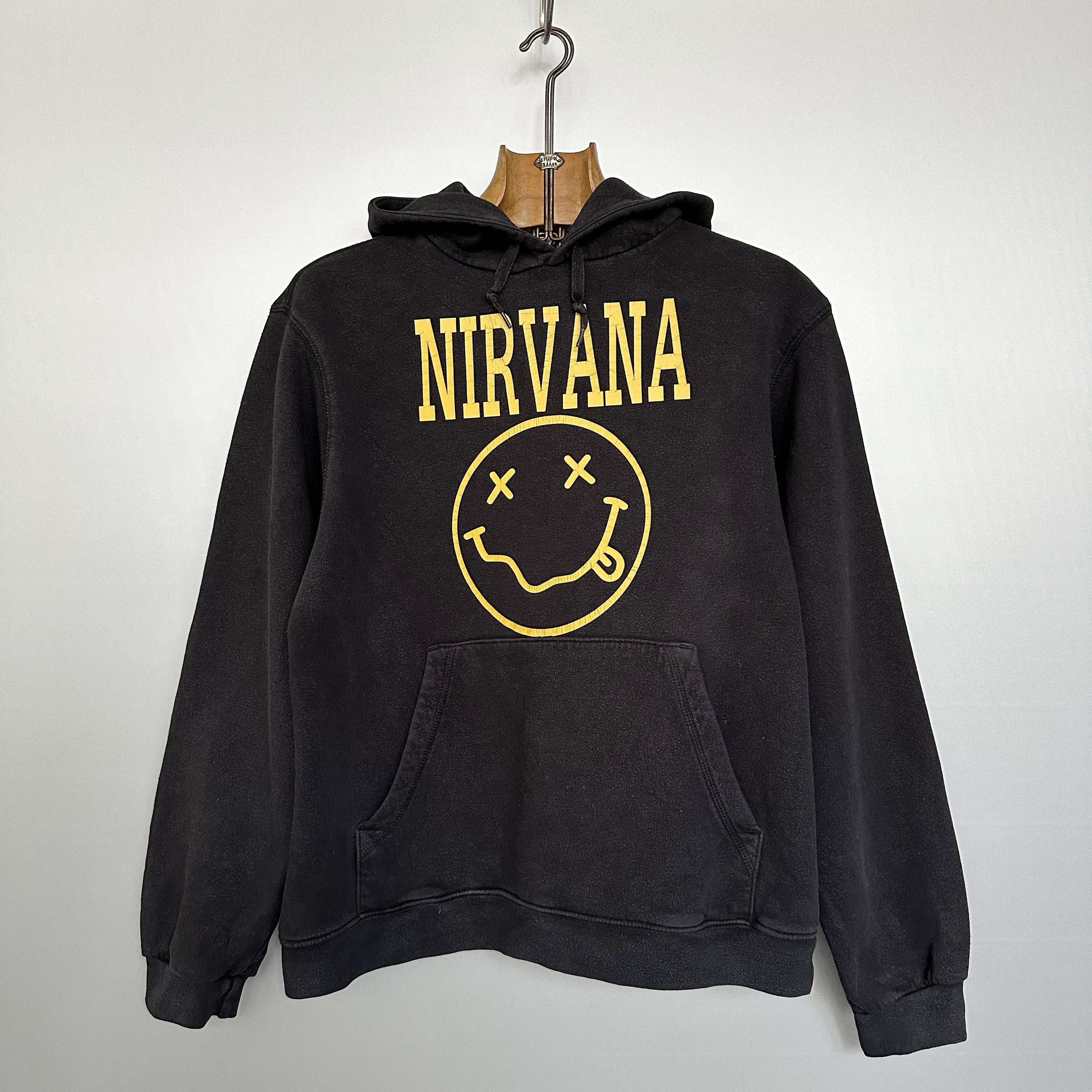 Vintage Black NIRVANA Hoodie Grunge Emoji Size M Etsy UK