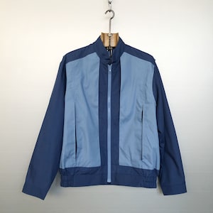 Chaqueta ligera azul vintage