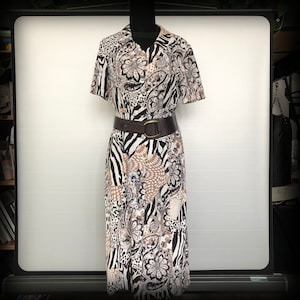 Vintage Black and White Dress