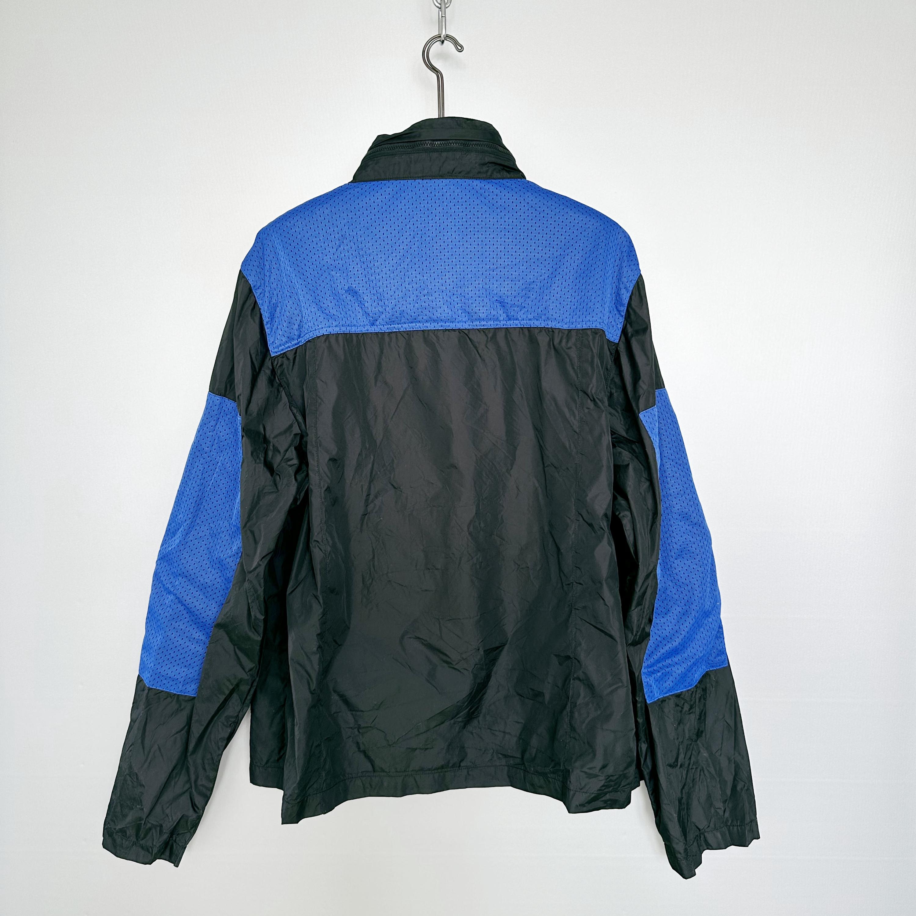 Windbreaker Jacket | Blue Mesh Sport Detail | DKNY Y2K Label