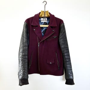 Vintage Chevignon Jacket | Biker Meets Varsity with Camo Lining | Rare Find | Size L
