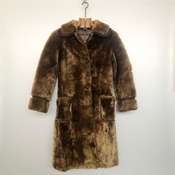 Vintage Sheep Fur Coat - Etsy