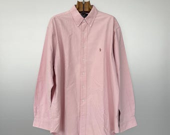 希少◎ ralph lauren blake pink linen! XXL Ralph Lauren Blake - Etsy