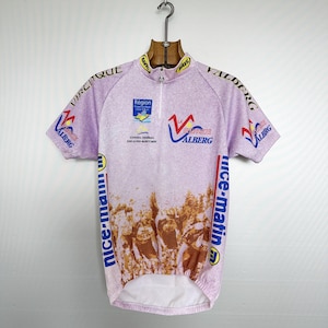Vintage Cycling Jersey | La Virenque de Valberg | Made in Italy by Sibille | Size L