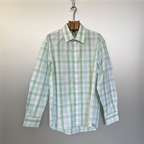 Chemise thermique verte à manches longues en tricot gaufré Chemise thermique verte à manches longues en tricot gaufré