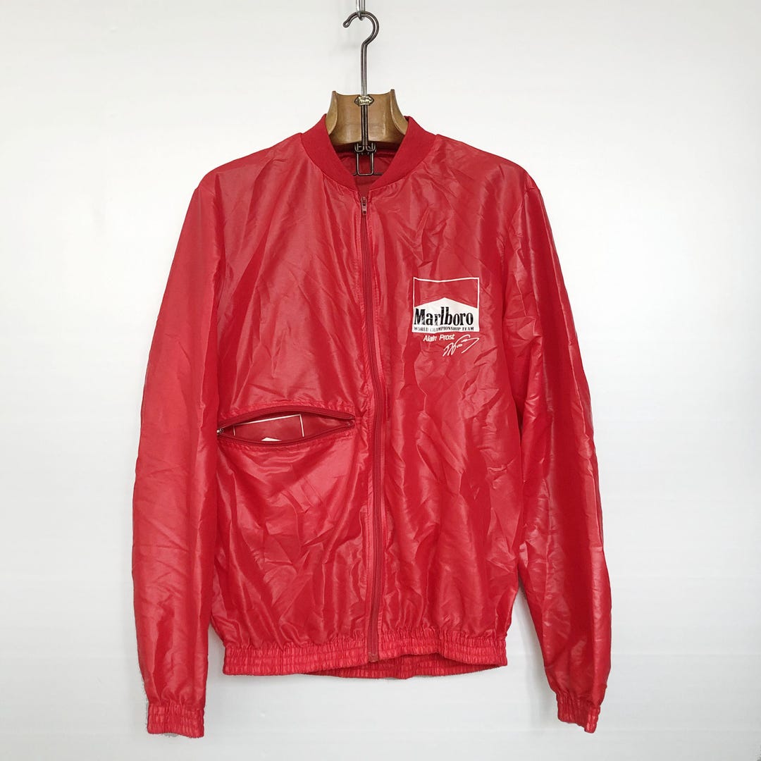 Vintage Marlboro F1 Windbreaker | Alain Prost Racing Jacket | 80s