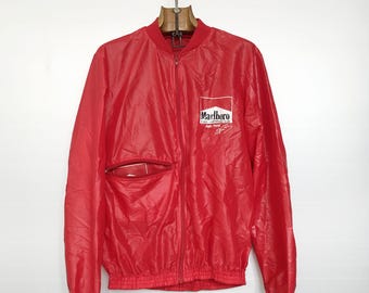 Vintage Marlboro F1 Windbreaker | Alain Prost Racing Jacket | 80s Formula 1 | S/M