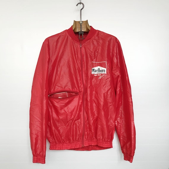 Vintage Marlboro F1 Windbreaker | Alain Prost Racing Jacket | 80s