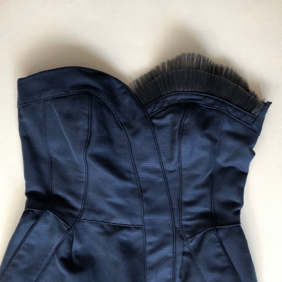 Marc by Marc Jacobs Dress | Navy Bustier Tulle Detail | Designer Party Mini | UK 4 - Etsy Marc by Marc Jacobs Dress | Navy Bustier Tulle Detail | Designer Party Mini | UK 4 - Etsy
