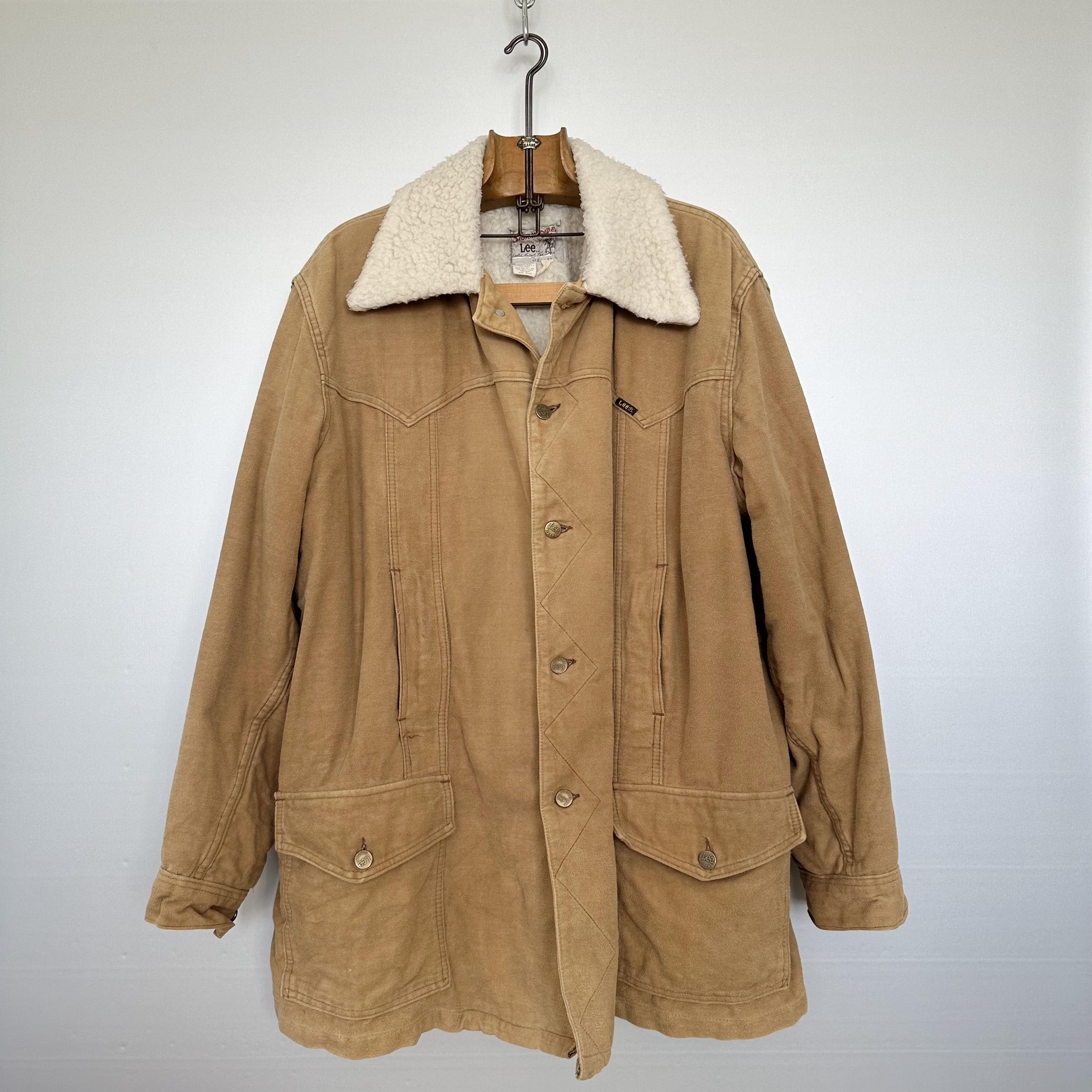 Vintage Lee Storm Rider Jacket | 70s Faux Suede Sherpa, Western
