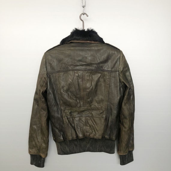 Blouson aviateur en cuir vintage Redskins Etsy Canada