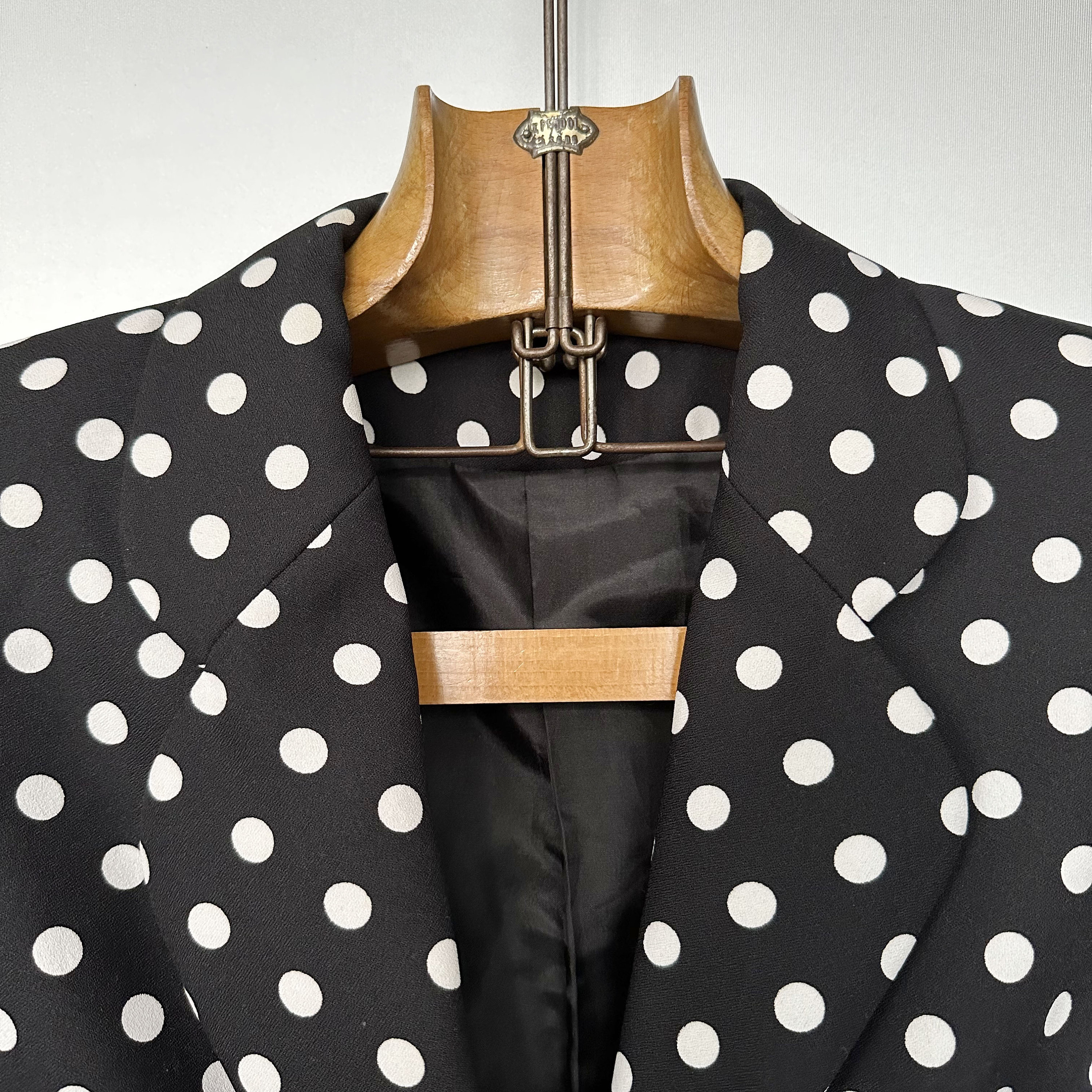 Vintage Black White Polka Dot Women's Jacket - Etsy