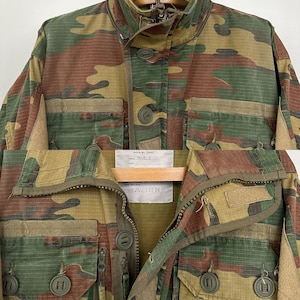 Vintage Belgian M90 Camo Smock | Commando Combat Jacket | Military ...