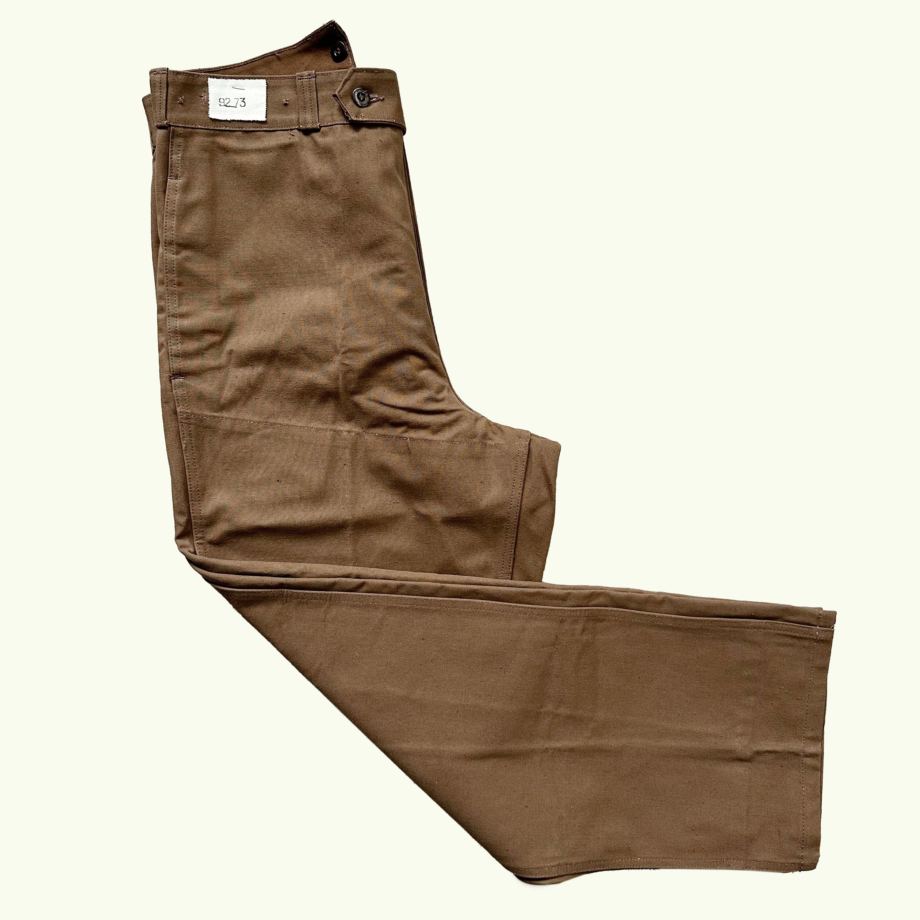Vintage 50s French Train Worker Pants | Vibrant Brown Heavy Vintage 50s French Train Worker Pants | Vibrant Brown Heavy