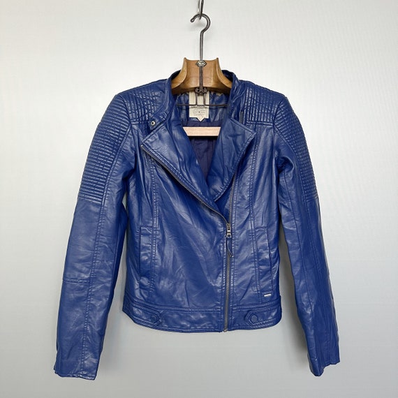 ◆THE MUSEUM VISITOR◆ DENIM ZIPPER BIKER JACKET WASHED BLUE Biker Washed Denim Jacket (Blue) - SCENERITY | 60% - Asian
