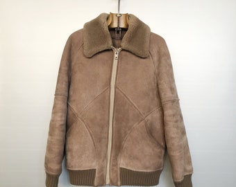 Vintage Sheepskin Brown Jacket