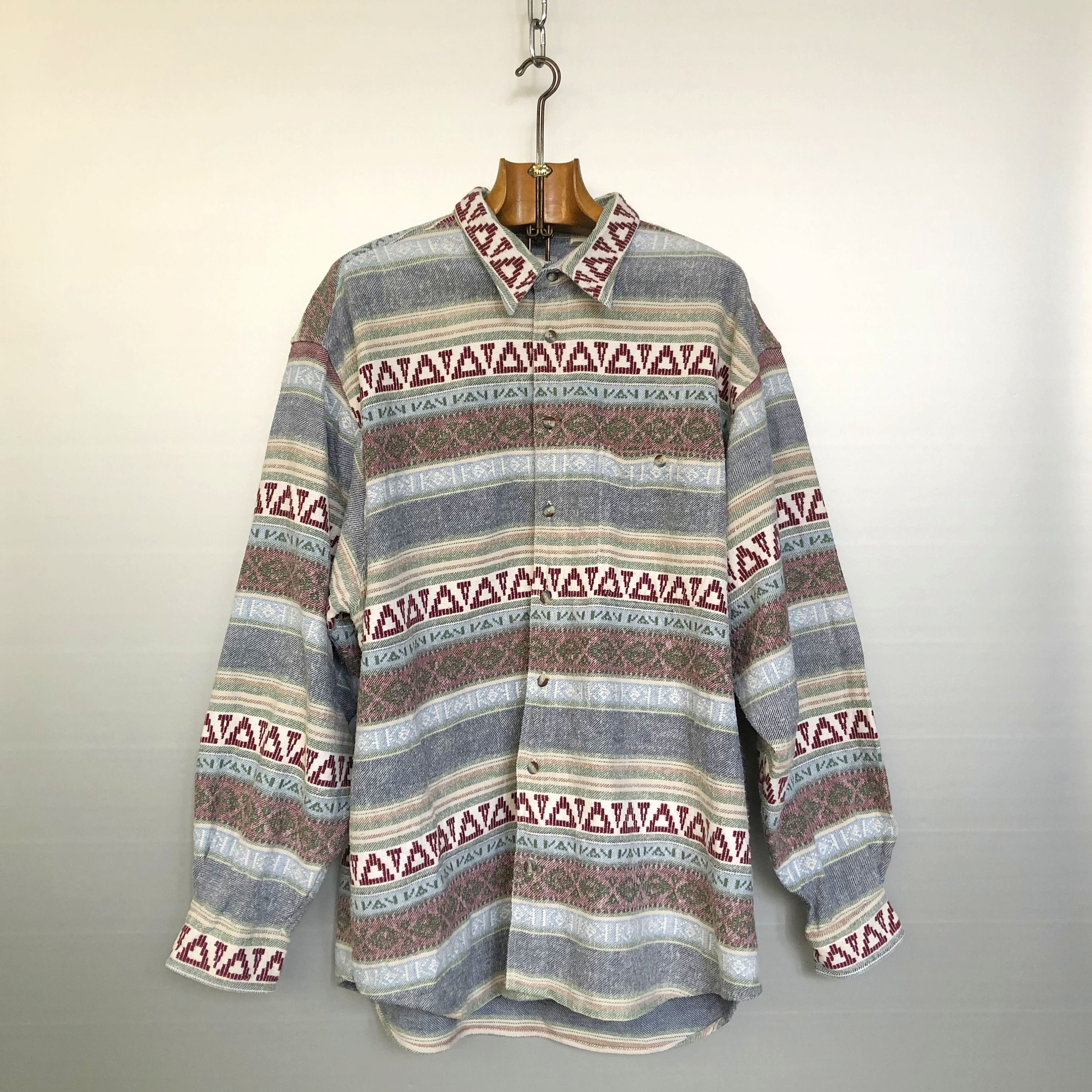 【ron.】Geometric Over Shirts ron.】Geometric Over Shirts Geometric pattern lined