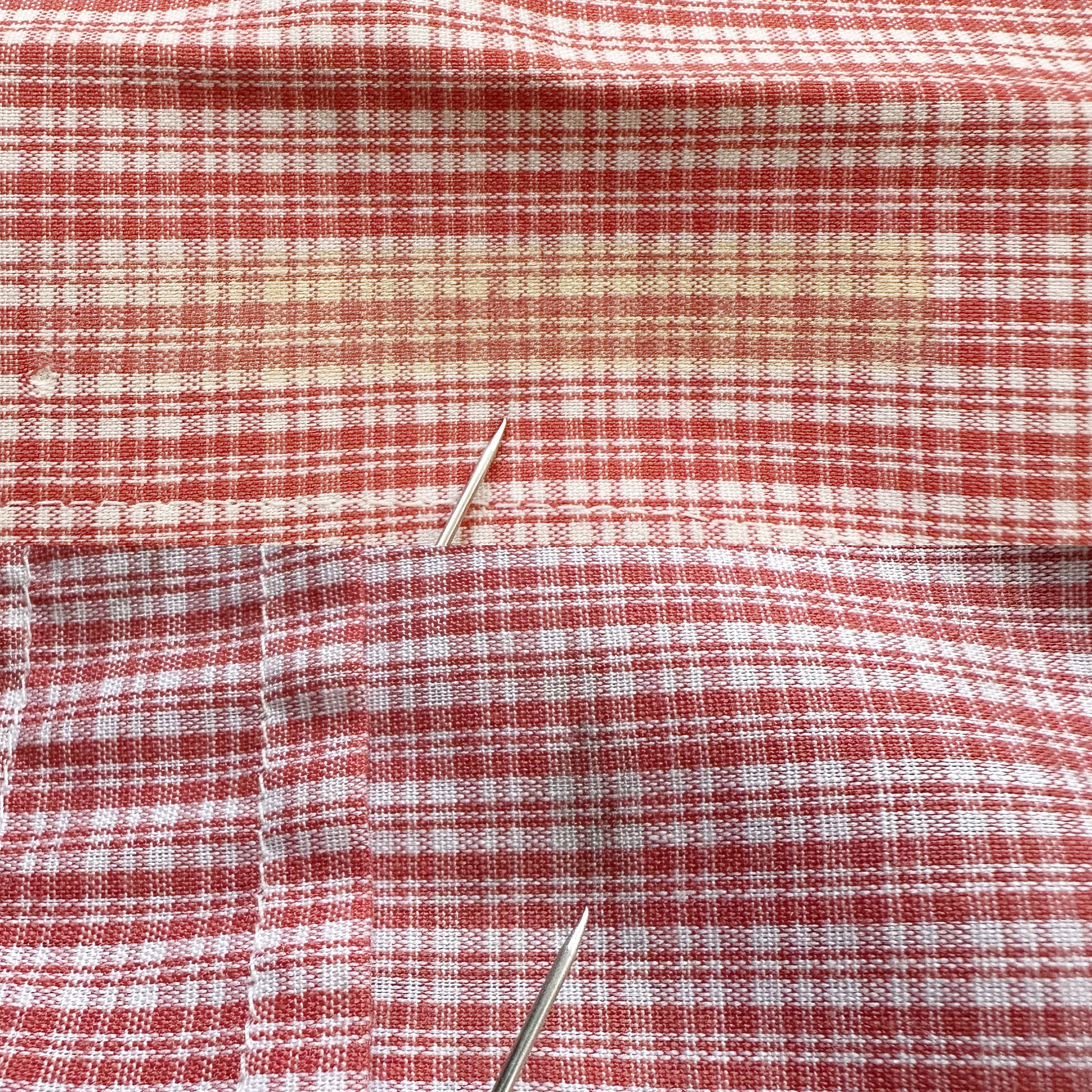 Chemise à Carreaux Rouge Vintage Années 80 - Manches Courtes - Taille M - Style Rétro Bowling - Etat Parfait