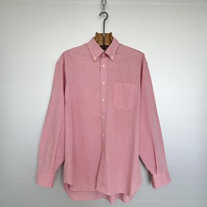 Vintage Karohemd | Micro Rot & Weiß Karo | Harrison Frankreich | 80er Jahre | Grösse L