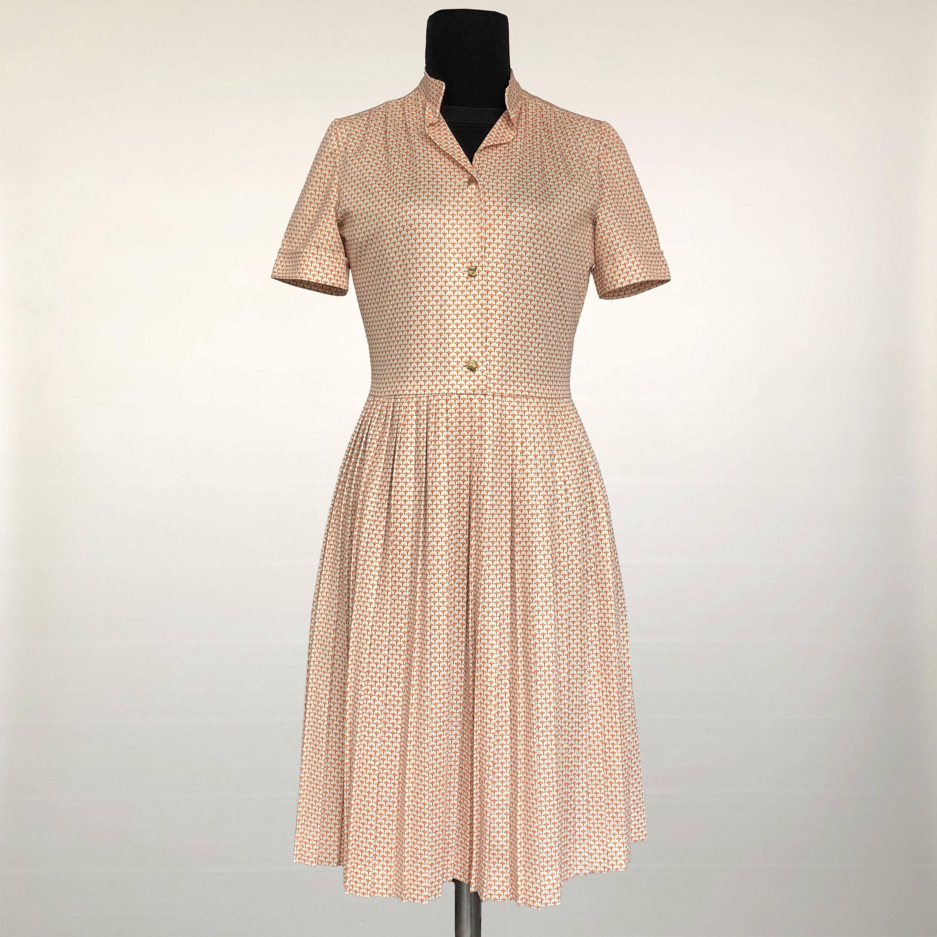 janine embroidered dress Vintage Janine of London Mosaic Drop Waist Dress – Recess main image 1