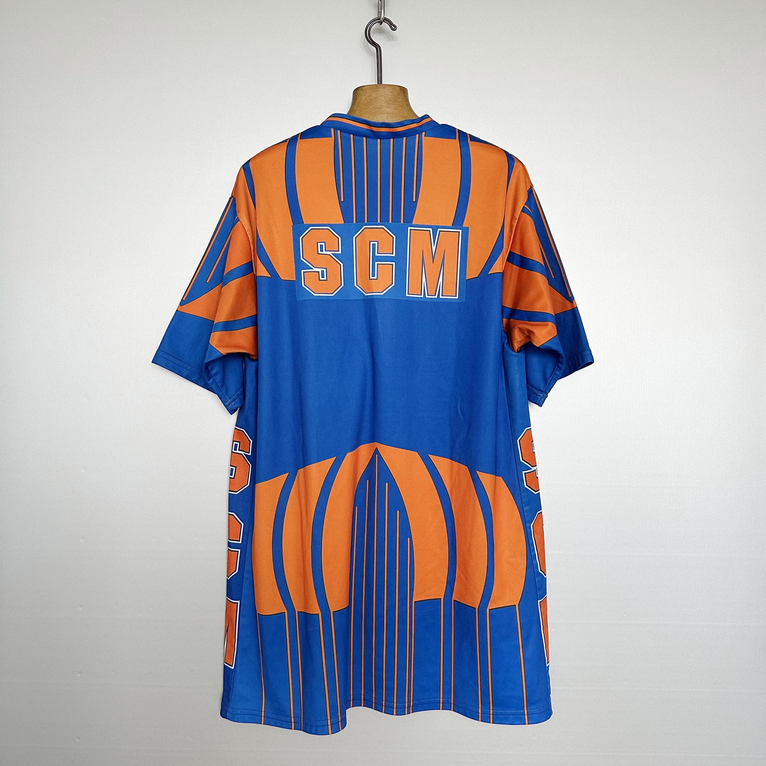 エストゥディアンテス 90s ユニフォーム CARTA FRANCA L相当 Vintage 90s SCM Basketball Jersey: French Team Orange Blue, Size