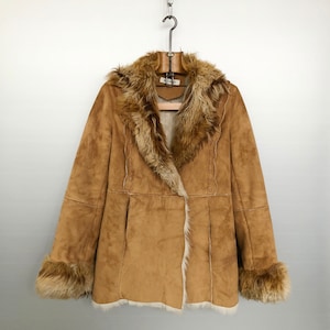 70s Balmain Faux Fur Jacket | Made in France | FR 36