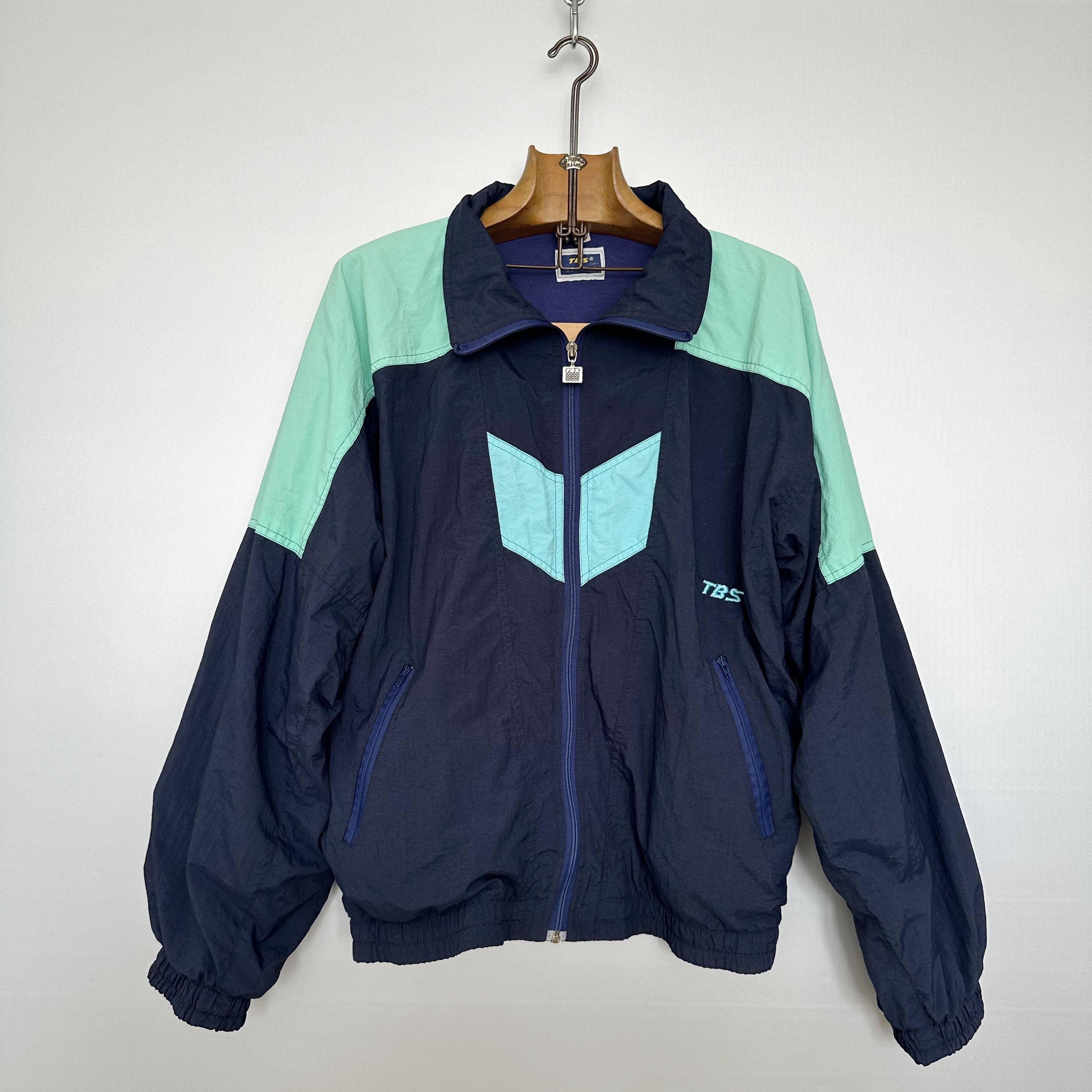 Vintage TBS Sport Jacket | French Nautical Windbreaker | Tactel