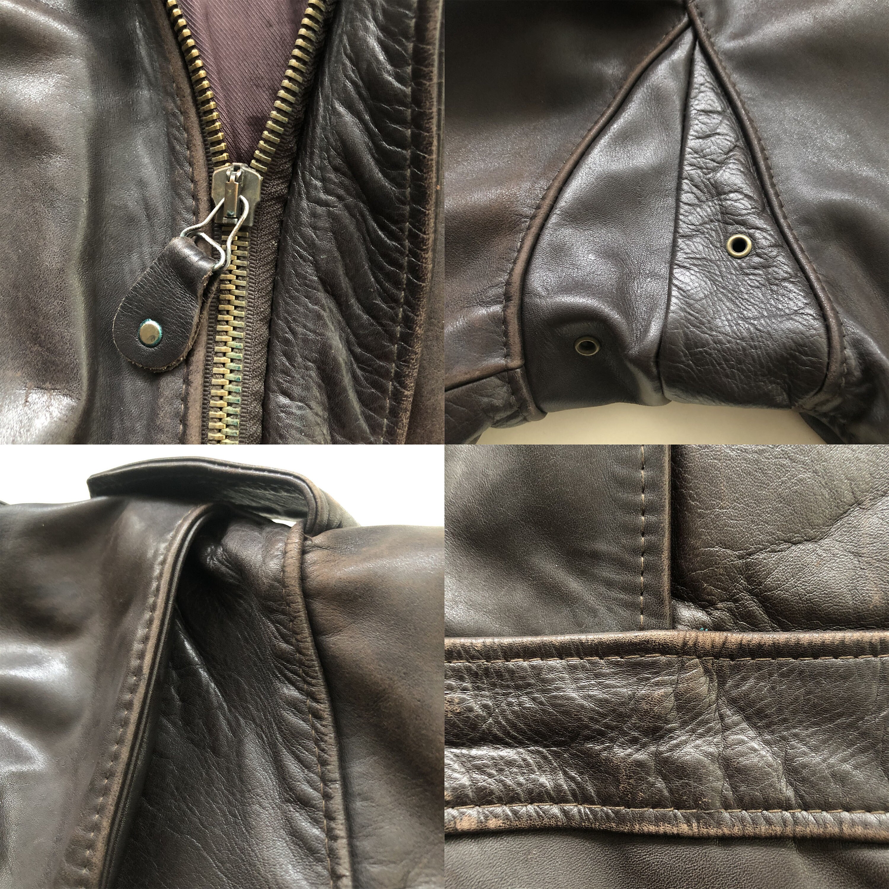 Vintage B32 Brown Leather Flight Jacket - Etsy Vintage B32 Brown Leather Flight Jacket - Etsy