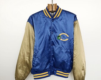 Vintage NAF NAF Bomber Jacket | Oversized With Bold Patches | 00s