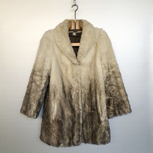 Vintage 70s Colour Gradient Fake Fur
