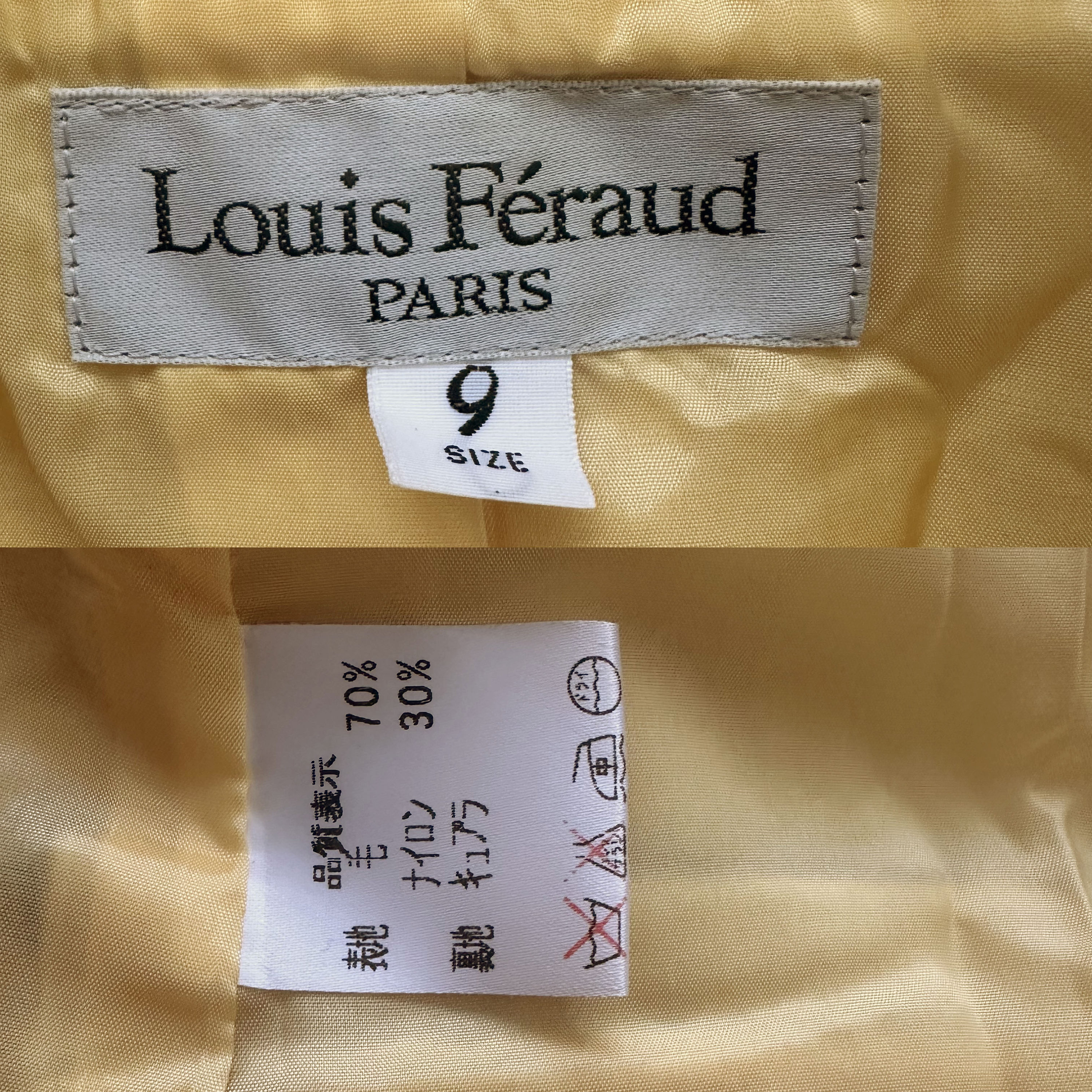 Vintage Louis Féraud Wool Jacket | Zip Lapel | M - Etsy