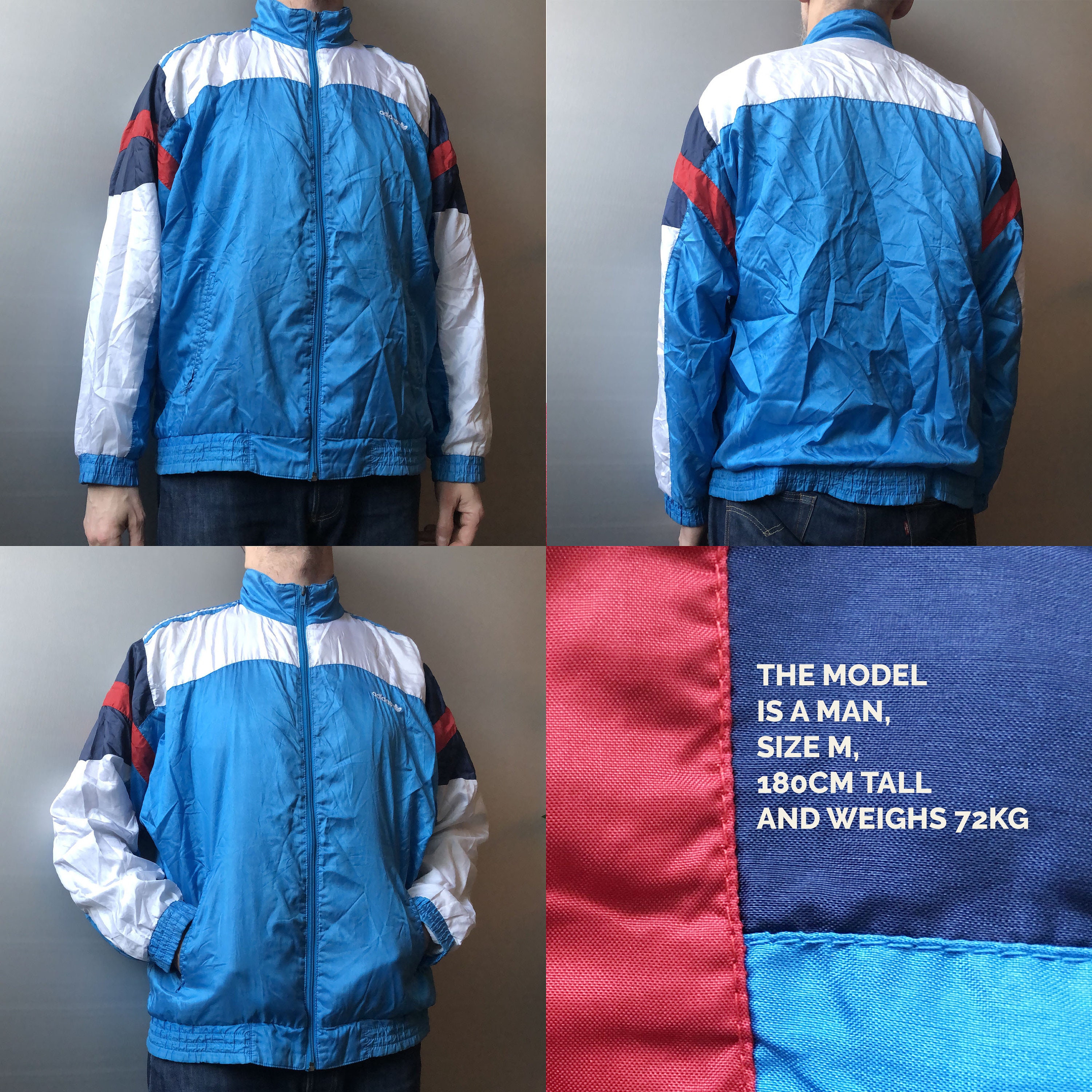 Vintage Shiny 90s Track Jacket - Etsy