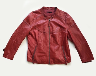 Vintage Rote Lederjacke Österreich