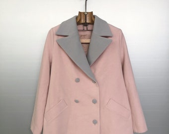 Vintage Pink Wool Coat