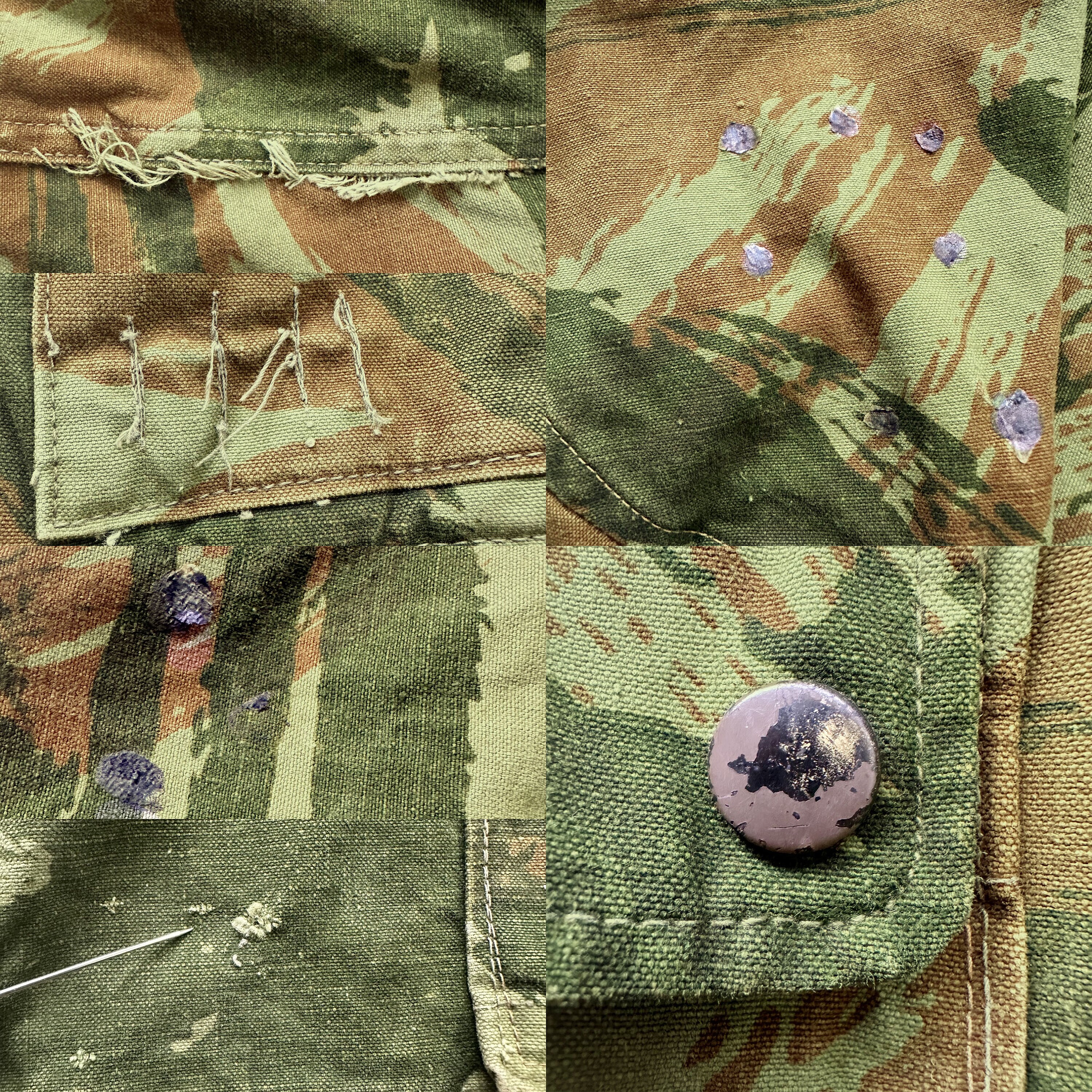 Vintage Lizard Camo French Military Jacket M47 TAP - Etsy