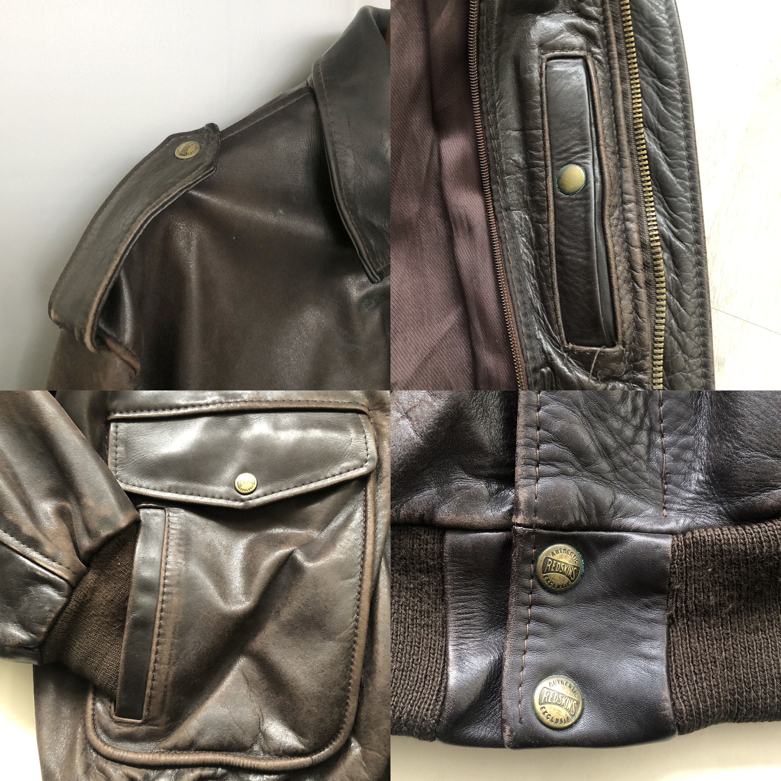 Vintage B32 Brown Leather Flight Jacket - Etsy Vintage B32 Brown Leather Flight Jacket - Etsy