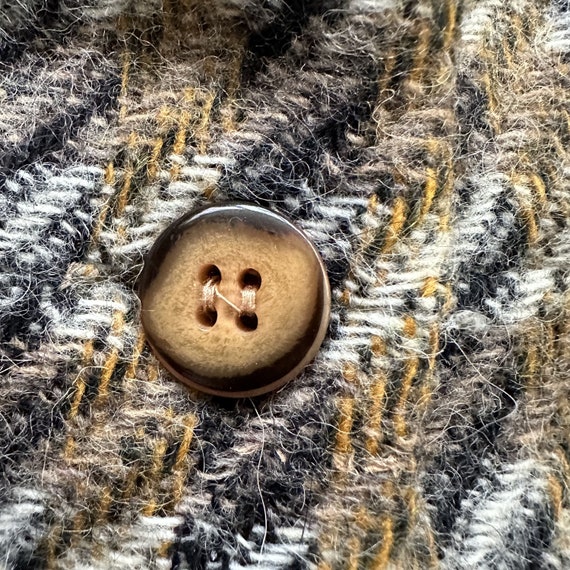 Vintage Bronze Checked Wooly Jacket - image 7