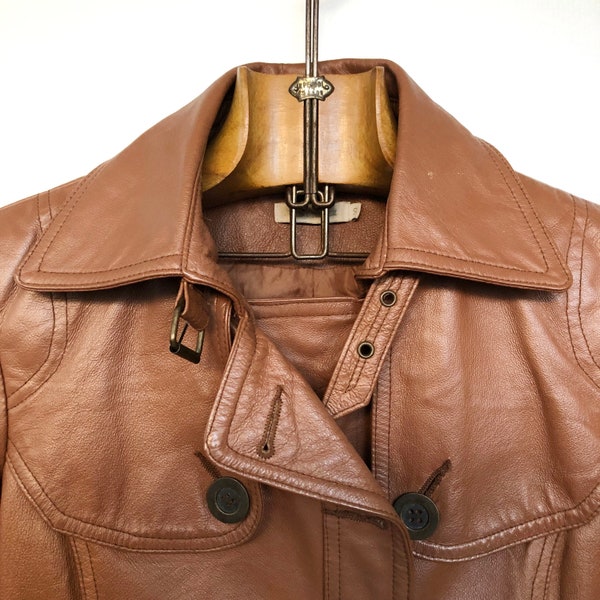 vintage des années 70 comme Leather Jacket