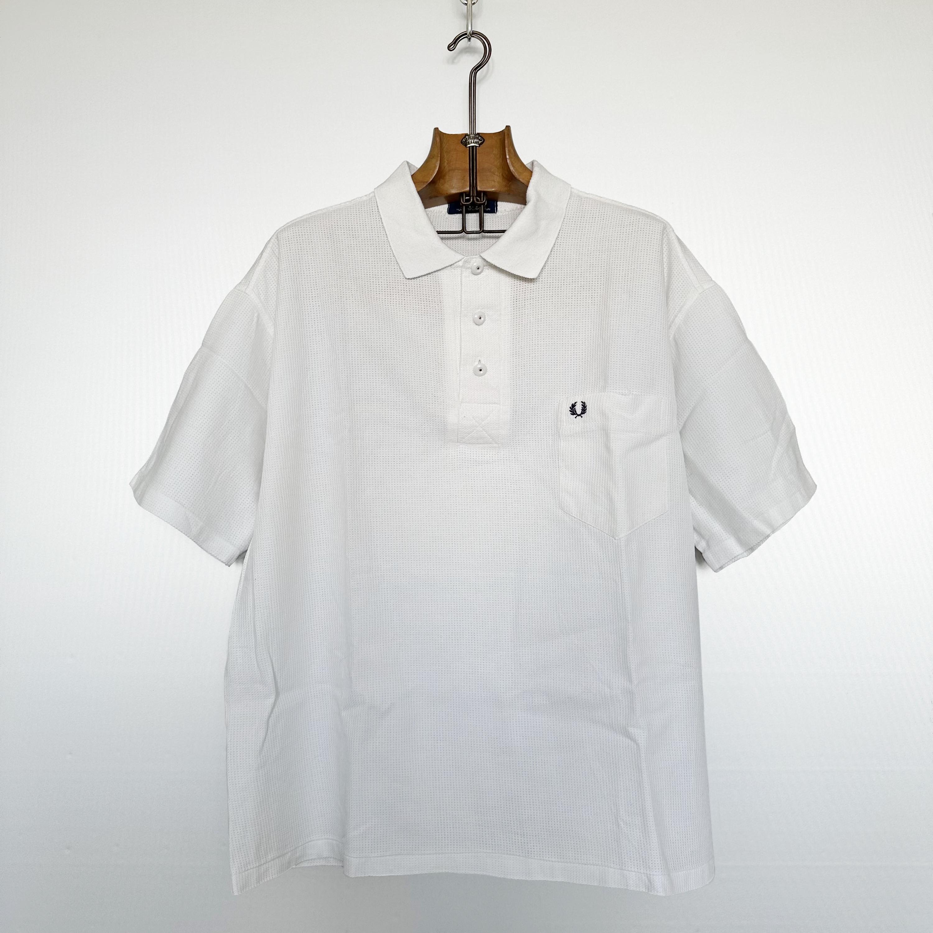 Vintage Fred Perry Polo Shirt | 80s White Cotton, Made in England